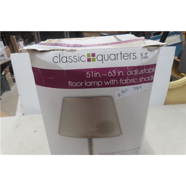 New Classic Quarters Adjustable Floor Lamp 51" To 63"