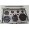 Image 1 : Set Of Scale Weights In Fitted Wood Case