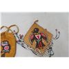 Image 2 : Native Leather Photo Album And 2 Pouch Beaded Display