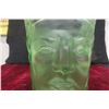 Image 3 : Uranium Glass Kings Head Tankard Art Deco 20th Century 8 in H x 5 in Diameter