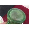 Image 7 : Uranium Glass Kings Head Tankard Art Deco 20th Century 8 in H x 5 in Diameter