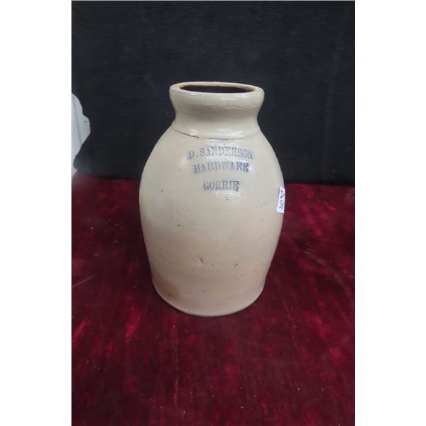 D Sanderson Hardware Gorrie Stoneware 1 gal