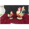 Image 1 : 2 Royal Copley Rooster Ornaments 8 1/4" x 6 1/2"