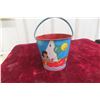 Image 1 : 1940s Child Metal Pail and Sand Beach Pail Eagle Toys Made in Canada