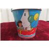 Image 2 : 1940s Child Metal Pail and Sand Beach Pail Eagle Toys Made in Canada