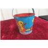 Image 5 : 1940s Child Metal Pail and Sand Beach Pail Eagle Toys Made in Canada