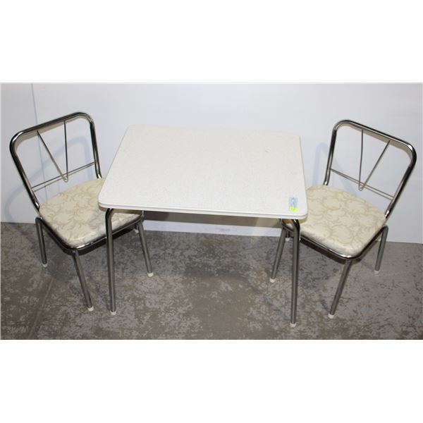 VINTAGE CHILD TABLE AND CHAIRS SET