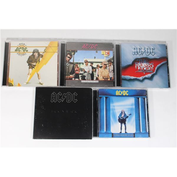 BUNDLE OF AC/DC CDS INCLUDING BACK IN BLACK,