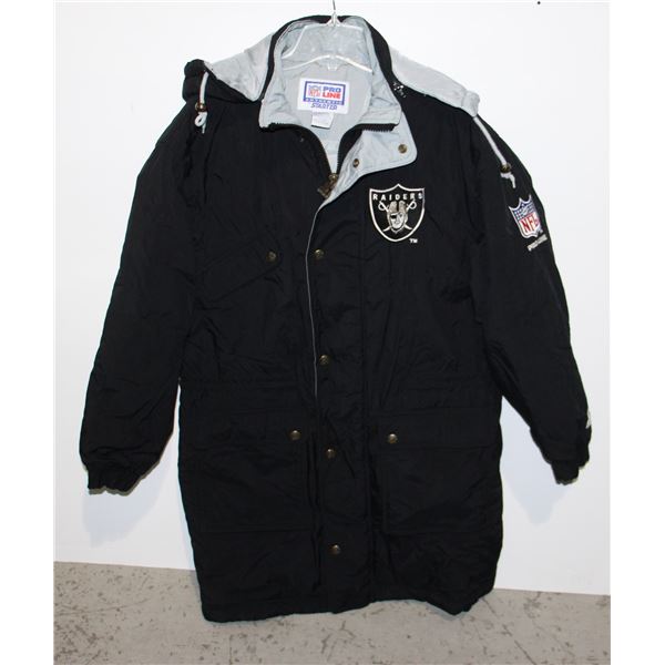 VINTAGE LOS ANGELES RAIDERS STARTER TRENCH COAT