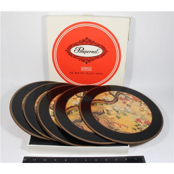 VINTAGE PIMPERNEL ACRYLIC PLACE MATS IN BOX