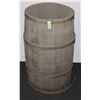 Image 1 : WOODEN BARRELL OUTDOOR PLANTER