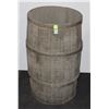 Image 1 : WOODEN BARRELL OUTDOOR PLANTER