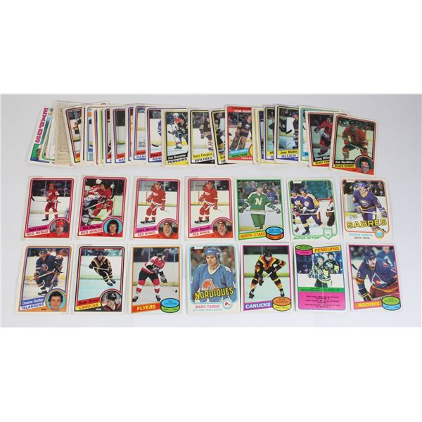 ASSORTED 1980S HOCKEY CARDS INCLUDING