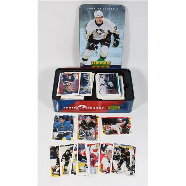 TIN OF HOCKEY CARDS