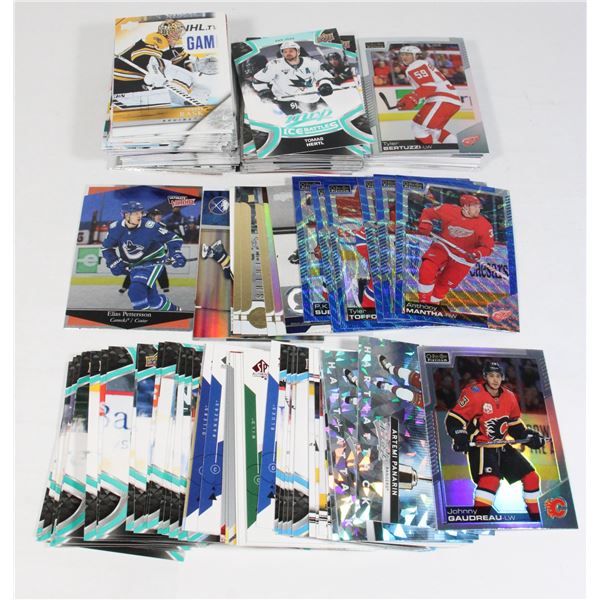 LARGE STACK OF HOCKEY CARDS FT. JOHNNY GAUDREAU