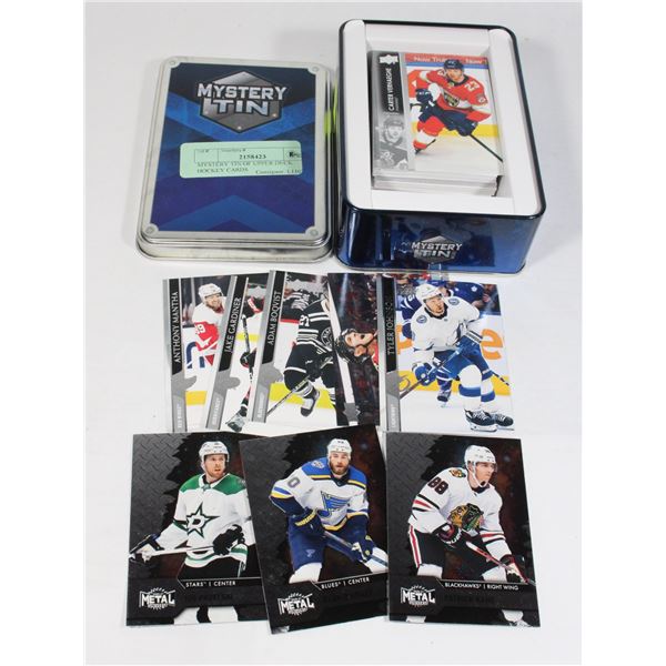 MYSTERY TIN OF UPPER DECK HOCKEY CARDS