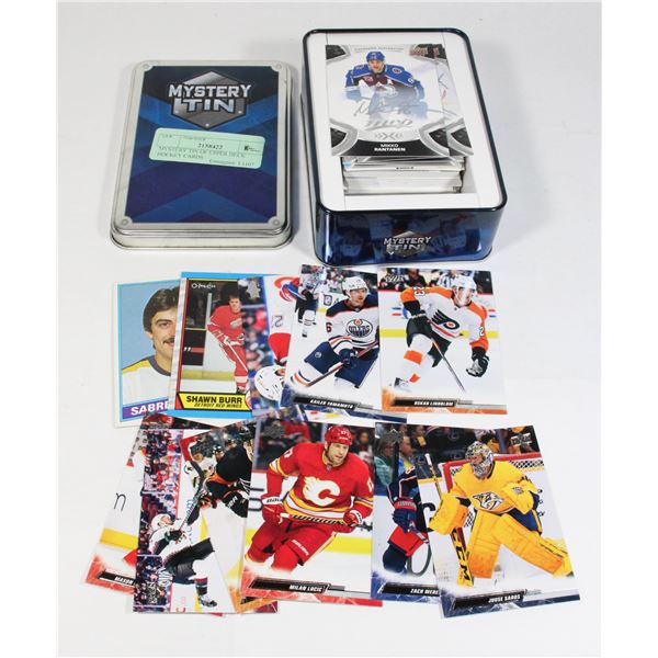 MYSTERY TIN OF UPPER DECK HOCKEY CARDS