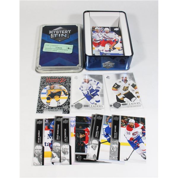 MYSTERY TIN OF UPPER DECK HOCKEY CARDS