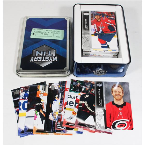 MYSTERY TIN OF UPPER DECK HOCKEY CARDS