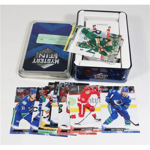 MYSTERY TIN UPPER DECK HOCKEY CARDS