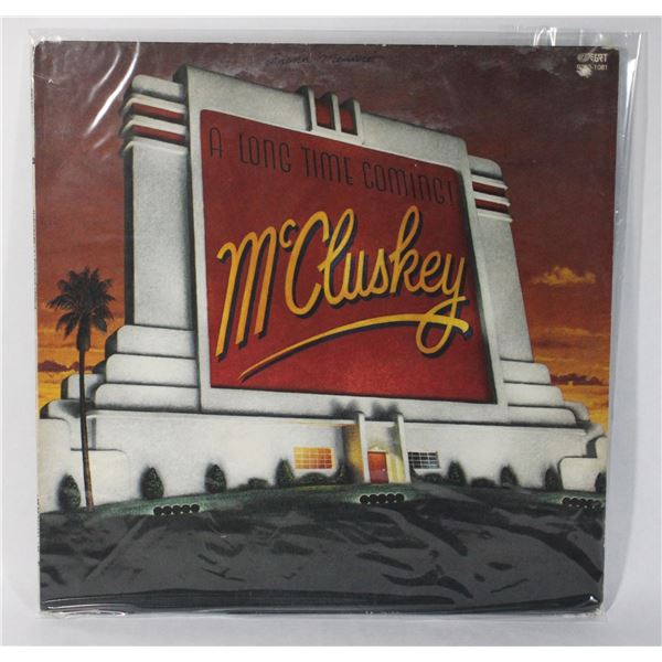 VINYL RECORD MCCLUSKEY “A LONG TIME COMING!”