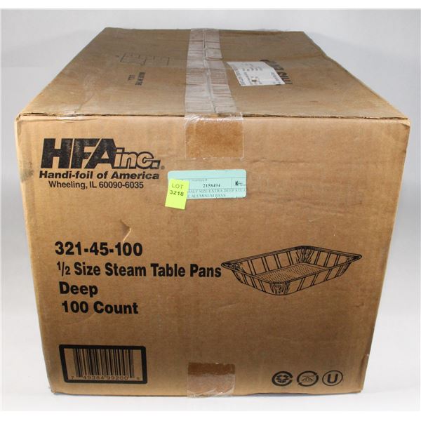 NEW HALF SIZE EXTRA DEEP STEAM TABLE ALUMINUM PANS