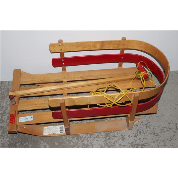 CHILDREN'S SLEIGH "JAB" BRAND, SOME DAMAGE TO REAR
