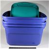Image 1 : THREE TOTES WITH LIDS