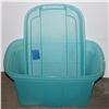 Image 1 : 70L TOTE WITH LID, SOME DAMAGE TO SIDE