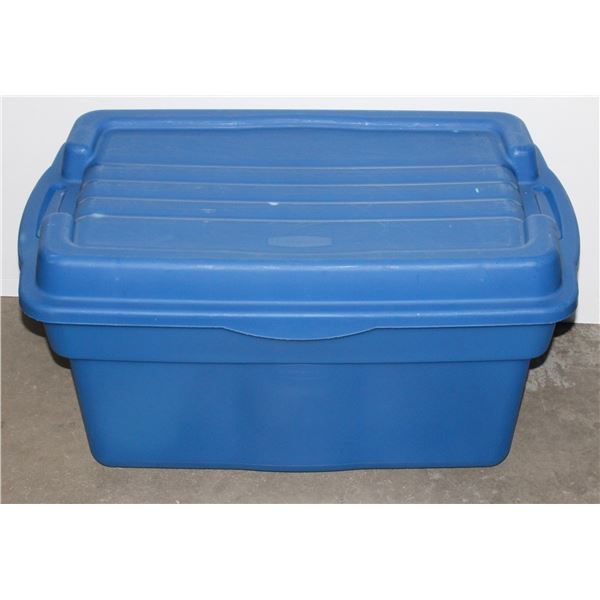 RUBBERMAID ROUGHNECK TOTE WITH LID