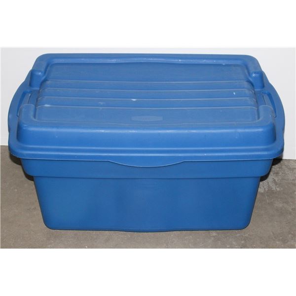 RUBBERMAID ROUGHNECK TOTE WITH LID