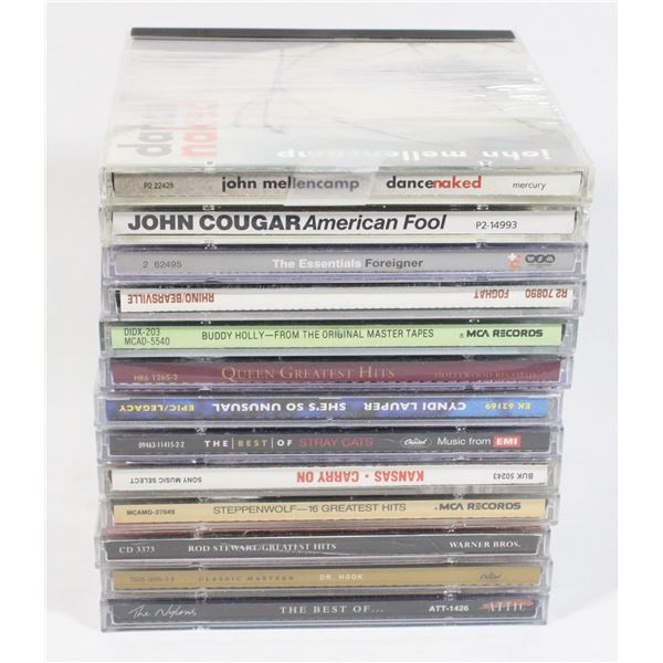 BUNDLE OF CDS INCLUDING KANSAS, STRAY CATS, QUEEN