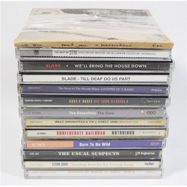 BUNDLE OF CDS INCLUDING ELTON JOHN, GUNS N' ROSES,