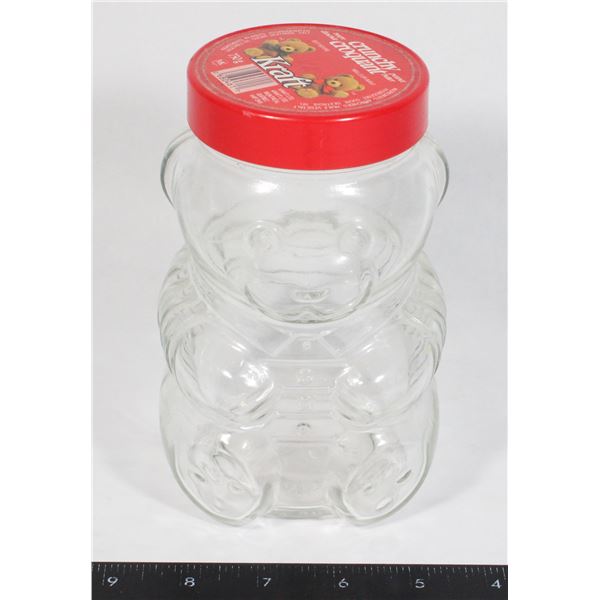 VINTAGE GLASS KRAFT PEANUT BUTTER JAR