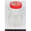 Image 1 : VINTAGE GLASS KRAFT PEANUT BUTTER JAR