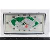 Image 1 : RETRO WORLD MAP CLOCK, WIND UP