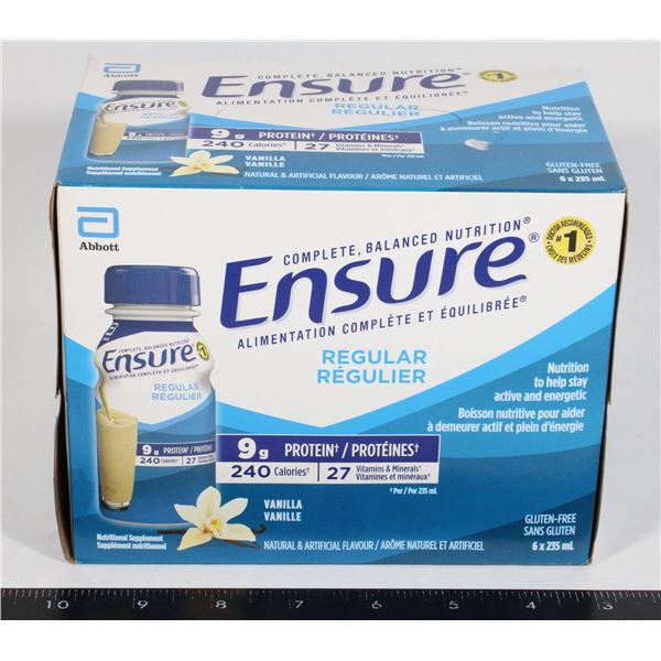 ENSURE COMPLETE BALANCED NUTRITION REGULAR VANILLA