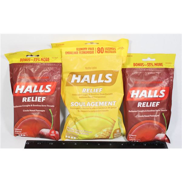 LOT OF HALLS RELIEF