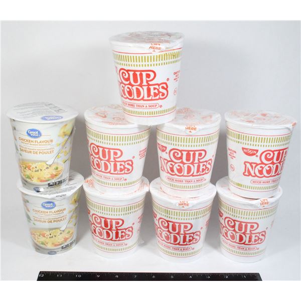 LOT OF CUP NOODLE AND GREAT VALUE CHICKEN FLAVOR