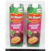 Image 1 : TWO BOTTLES OF DEL MONTE PASSION FRUIT JUICE