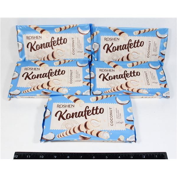 BUNDLE OF 5 ROSHEN WAFER ROLLS
