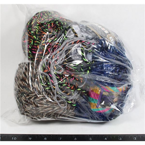 BAG OF ASSORTED YARN