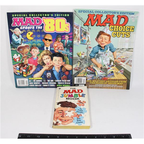 TWO MAD MAGAZINE'S AND BOOK INCLUDING MAD