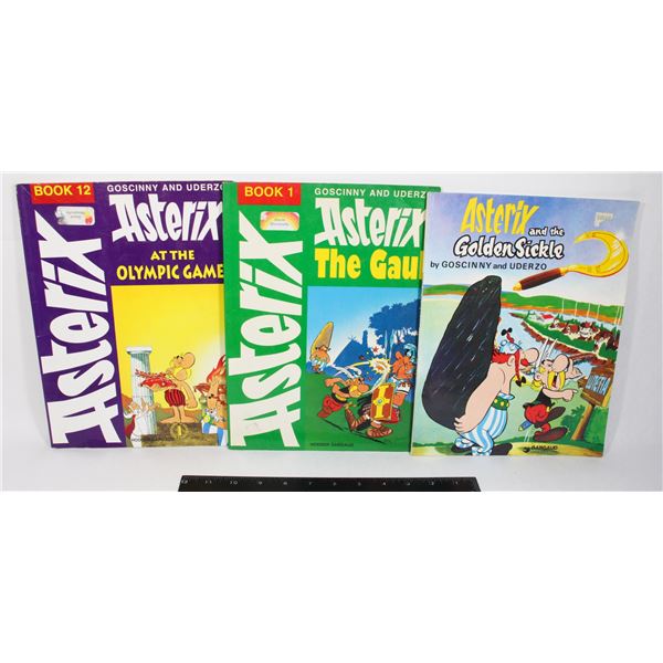 THE ASTERIX COMICS INCLUDING ASTERIX AT THE