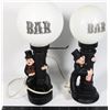 Image 1 : VINTAGE CHARLIE CHAPLIN-STYLE BAR LAMPS / OTHER