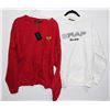 Image 1 : NEW PAIR OF GRAF SWEATERS - RED/WHITE - SIZE XL/L