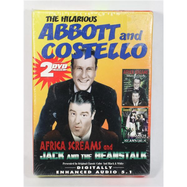 NEW THE HILARIOUS ABBOTT & COSTELLO - 2 DVD SET