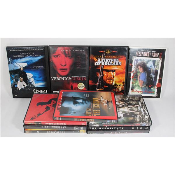 11 DVDS - INCLUDING BRAVEHEART