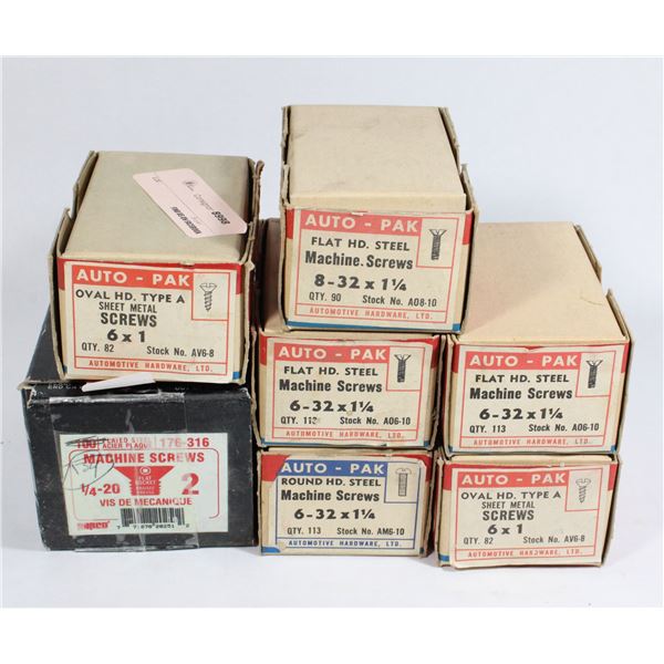 LOT OF SHEET METAL SCREWS/MACHINE SCREWS
