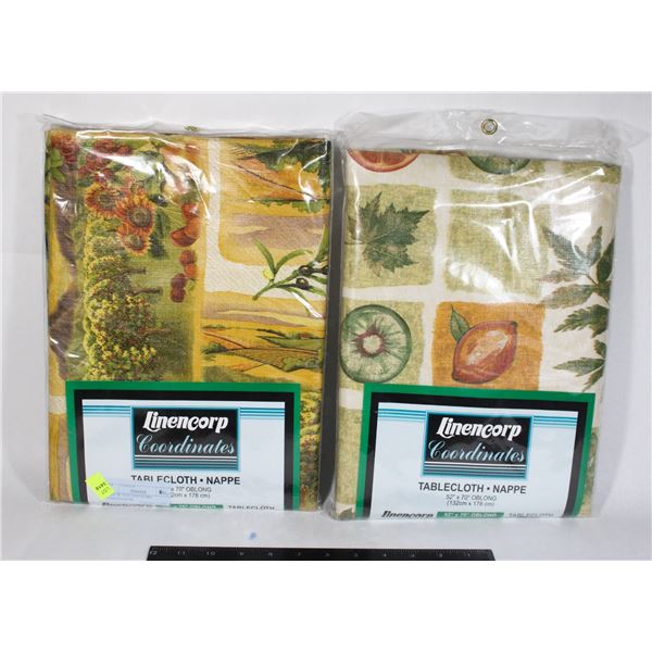 PAIR OF NEW LINENCORP TABLECLOTHS